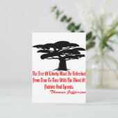 De structuur van de vrijheid moet van tijd tot tij briefkaart (Staand voorkant)