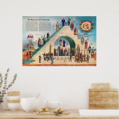 De structuur van vrijmetselaars in Freemasonry Cha Poster (Keuken)