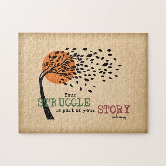 De Struggle maakt deel uit van je verhaal: Herstel Legpuzzel (Horizontaal)