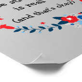 De struikelblok is een flinke, platte Poster print (Hoek)