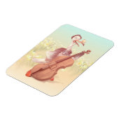 De struisvogel die de Cello speelt Magneet (Linkerzijde)