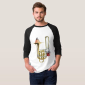 De Stubbie Bass Trombone T-shirt (Voorkant volledig)