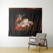 De studeerkamer spiegel door Albert Henry Collings Wandkleed (In Situ (horizontaal))