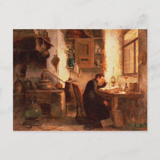 De student scheikunde en apotheek briefkaart (Voorkant)