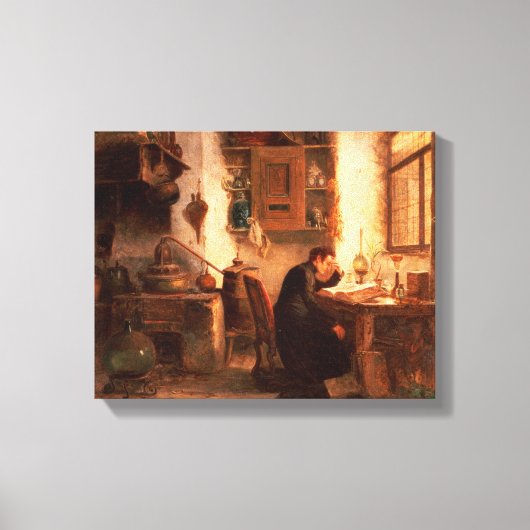 De student scheikunde en apotheek canvas afdruk (Voorkant)