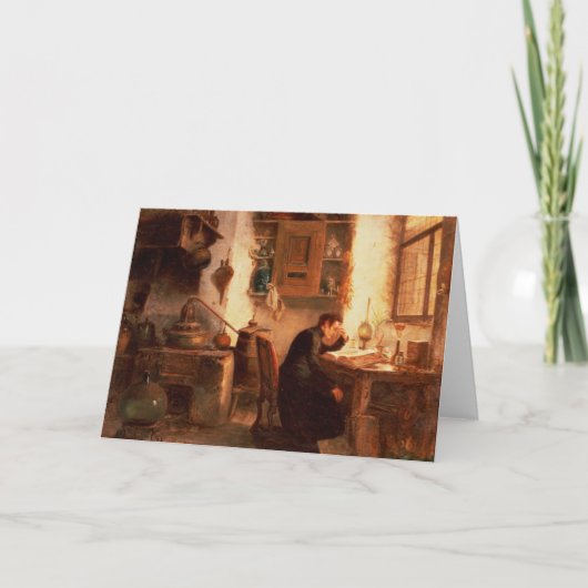 De student van chemie en apotheek kaart (Voorkant)