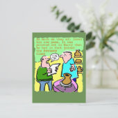 De Student van de natuur leest een gedicht in de k Briefkaart (Staand voorkant)