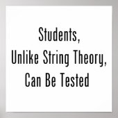 De studenten, in tegenstelling tot de theorie van poster (Voorkant)