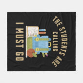 De studenten roepen dat ik weg moet fleece deken (Voorkant (Horizontaal))