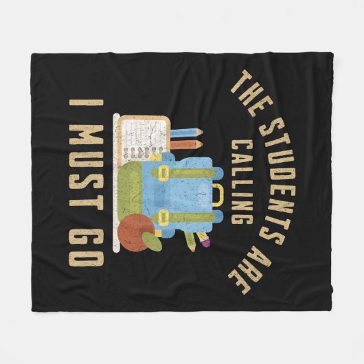 De studenten roepen dat ik weg moet fleece deken (Voorkant (Horizontaal))