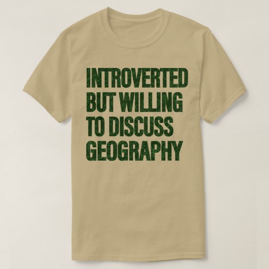 De studenten van de Geografie van de Geografie van T-shirt (Design voorkant)