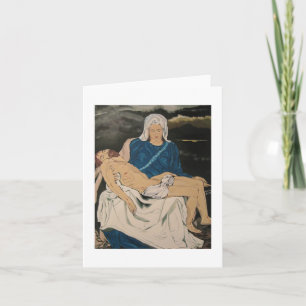 De studie van Pieta notecard Kaart