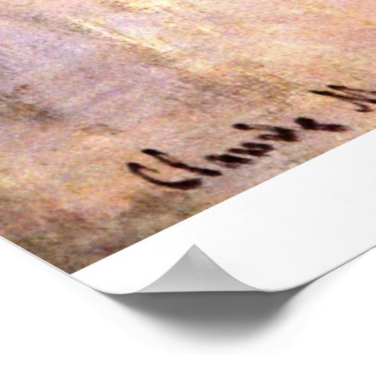 De Studio Boat van Claude Monet Poster (Hoek)