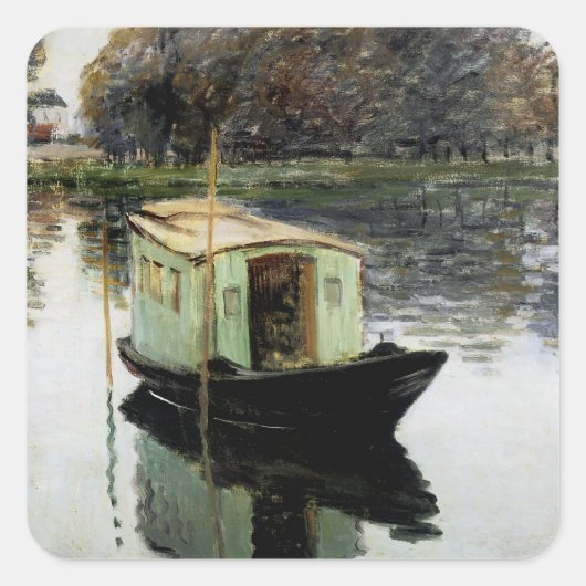 De Studio Boat Vierkante Sticker (Voorkant)