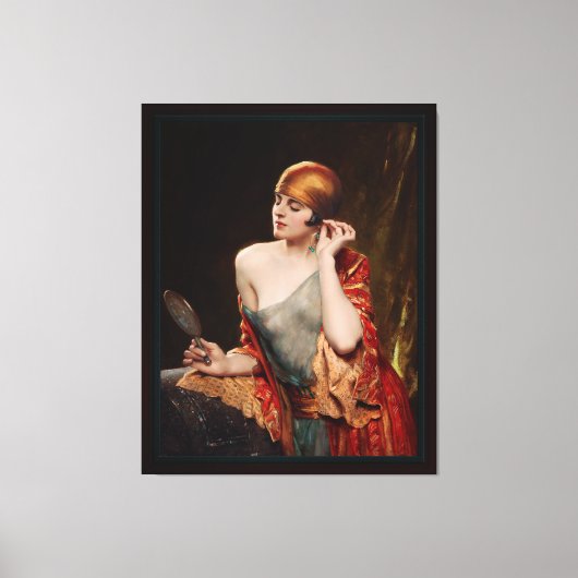 De Studio Mirror van Albert Henry Collings Canvas Afdruk (Voorkant)