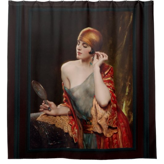 De Studio Mirror van Albert Henry Collings Douchegordijn (Voorkant)