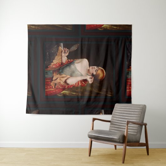 De Studio Mirror van Albert Henry Collings Wandkleed (In Situ (horizontaal))