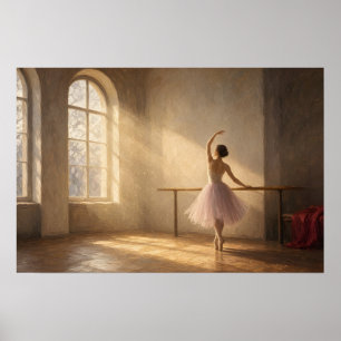 De studio raam ballerina poster