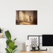 De studio raam ballerina poster (Thuiskantoor)