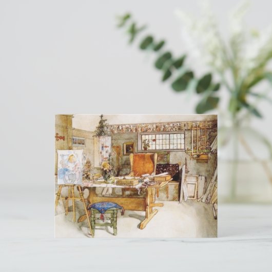 De Studio van de kunstenaar Briefkaart (Staand voorkant)