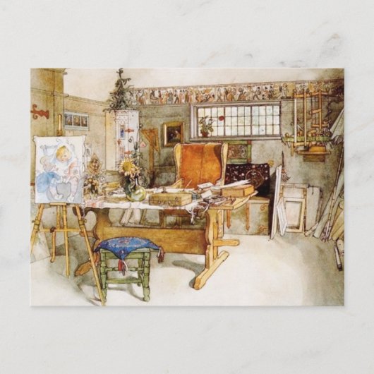 De Studio van de kunstenaar Briefkaart (Voorkant)