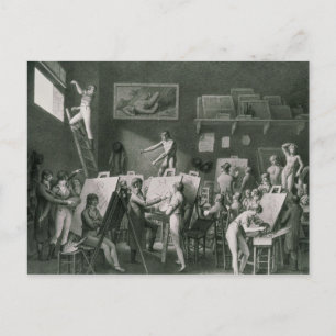 De Studio van Jacques Louis David Briefkaart