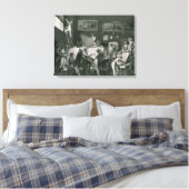 De Studio van Jacques Louis David Canvas Afdruk (Insitu (Slaapkamer))