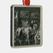 De Studio van Jacques Louis David Metalen Ornament (Rechts)