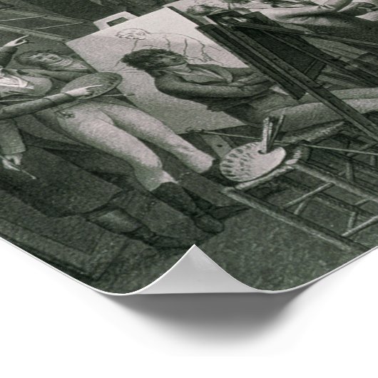 De Studio van Jacques Louis David Poster (Hoek)