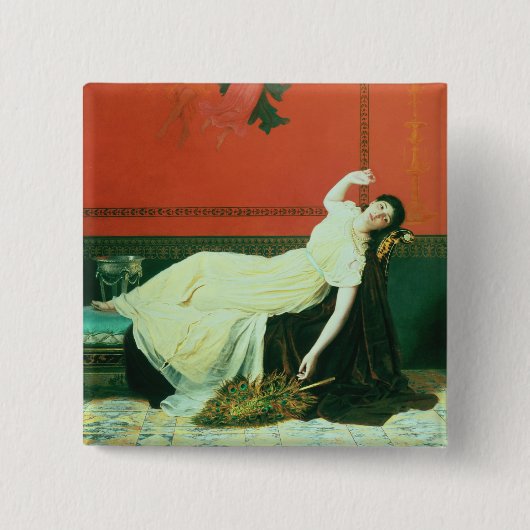 De Studio Vierkante Button 5,1 Cm (Voorkant)