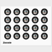 De Stuffter Was Vol Ronde Sticker (Vel)