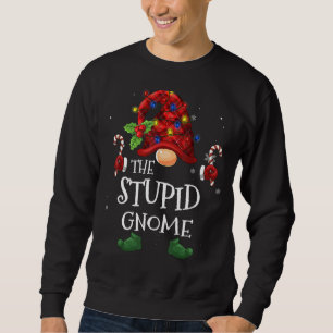 De stuitende buffelstoom Gnome Pset met kerstboomd Trui
