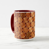 De stuiver/de pence van Lincoln het muntstuk van Mok (Voorkant links)