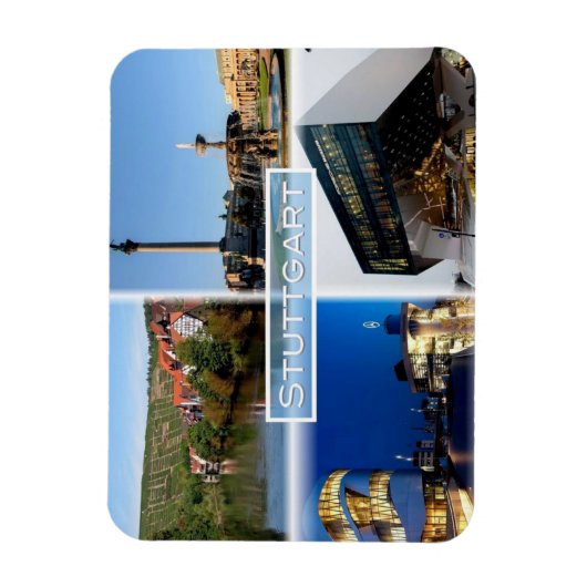 DE Stuttgart - Neckar - Schlossplatz - Magneet (Verticaal)