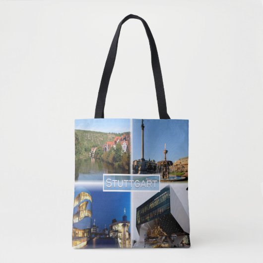 DE Stuttgart - Neckar - Schlossplatz - Tote Bag (Voorkant)