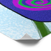 De stutvlinder met een standbeeld poster (Hoek)