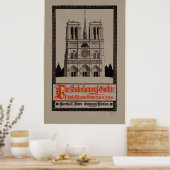 De substantie van de Gothische Architecturale kath Poster (Keuken)