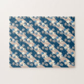 De suburrels achtergrond patroon legpuzzel (Horizontaal)