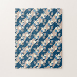 De suburrels achtergrond patroon legpuzzel