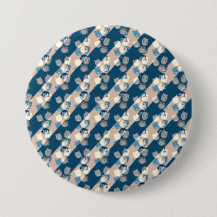 De suburrels achtergrond patroon ronde button 7,6 cm