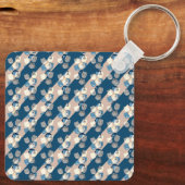 De suburrels achtergrond patroon sleutelhanger (Achterkant)