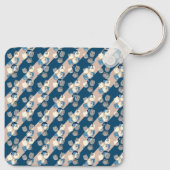 De suburrels achtergrond patroon sleutelhanger (Achterkant)
