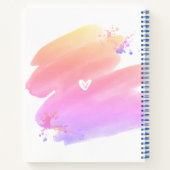 De succesvolle Roze Waterverf van het Manuscript v Notitieboek (Achterkant)