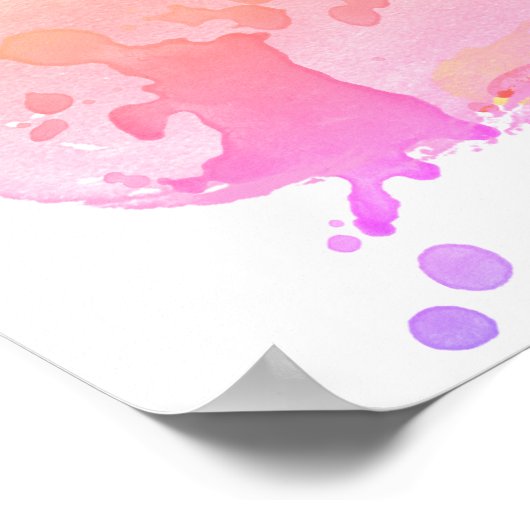 De succesvolle Roze Waterverf van het Manuscript v Poster (Hoek)