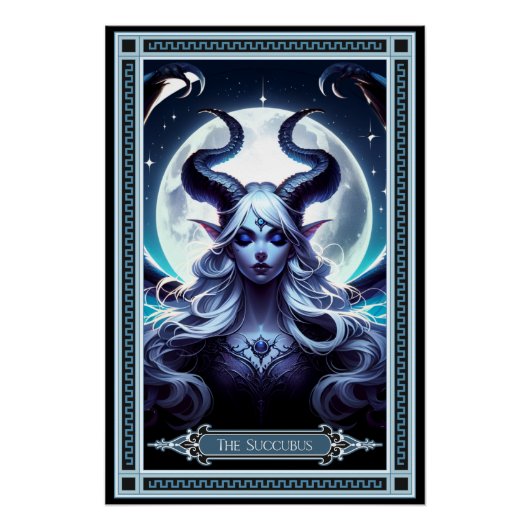 De Succubus Tarot Kaart Perfect Poster (Voorkant)