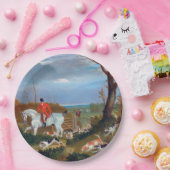 De Suffolk Hunt 1833 Fox Hunt Paper Bord (Feest)