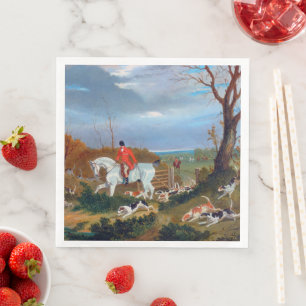 De Suffolk Hunt 1833 Vossenjacht Servet