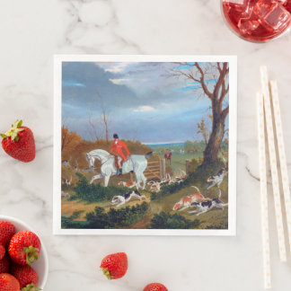 De Suffolk Hunt 1833 Vossenjacht Servet