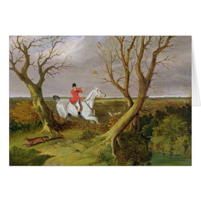 De Suffolk Hunt - Gone Away (olie op canvas) (Voorkant Horizontaal)
