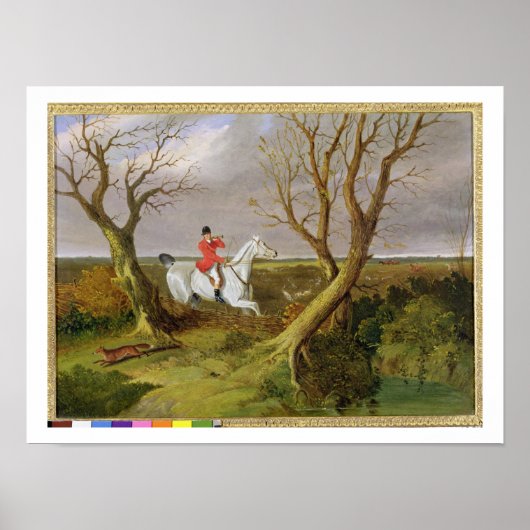 De Suffolk Hunt - Gone Away (olie op canvas) Poster (Voorkant)